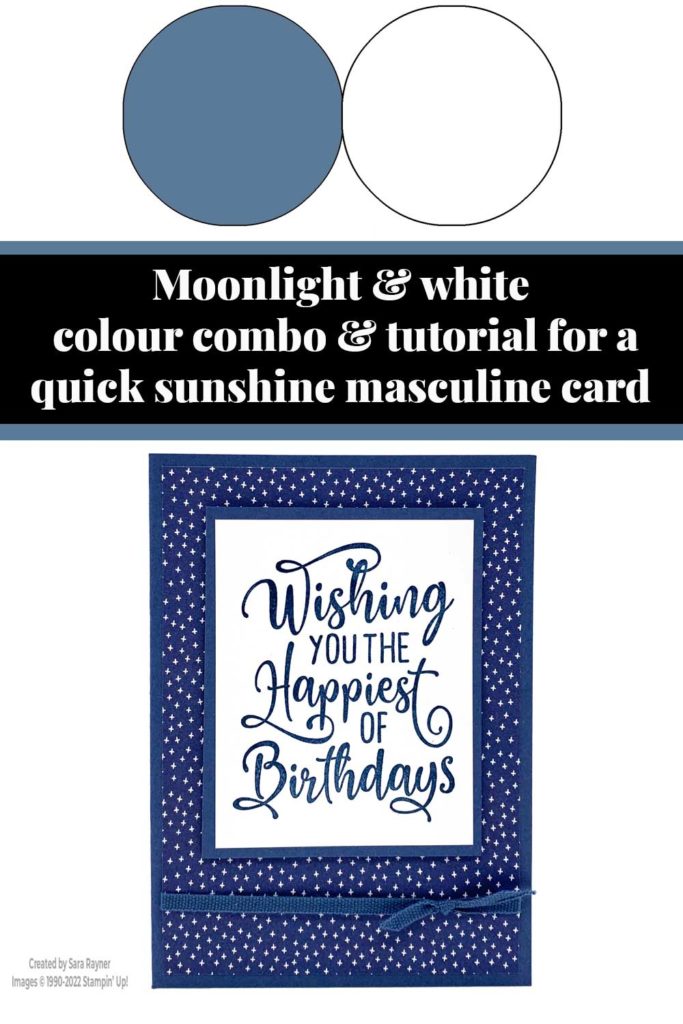 Quick Sunshine & Rainbows masculine card tutorial