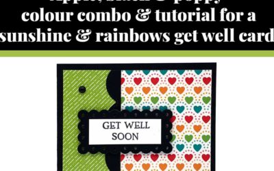 Tutorial for sunshine & rainbows card