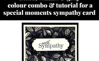 Tutorial for special moments sympathy card