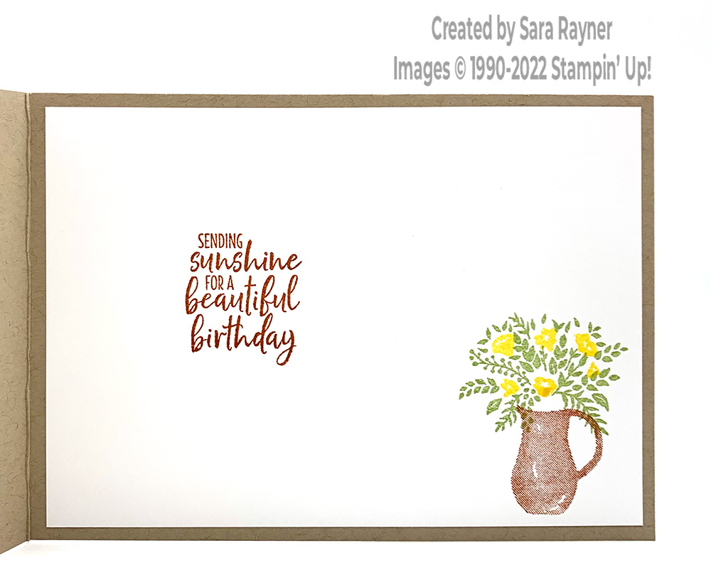 Welcoming Window birthday card insert