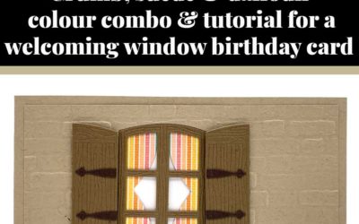 Tutorial for Welcoming Window birthday card