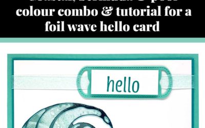 Tutorial for foil wave hello card