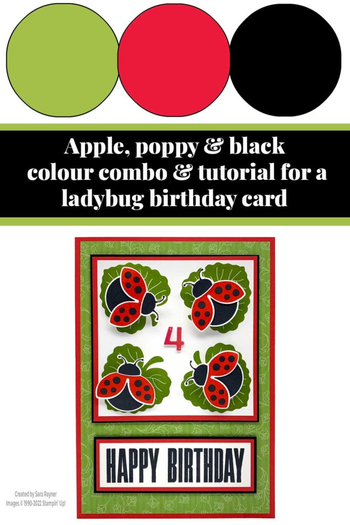Ladybug birthday card tutorial
