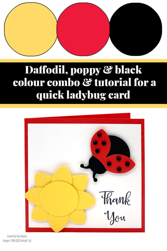 Quick Ladybug card tutorial