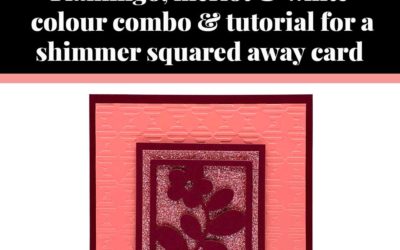 Tutorial for shimmer Squared Away card