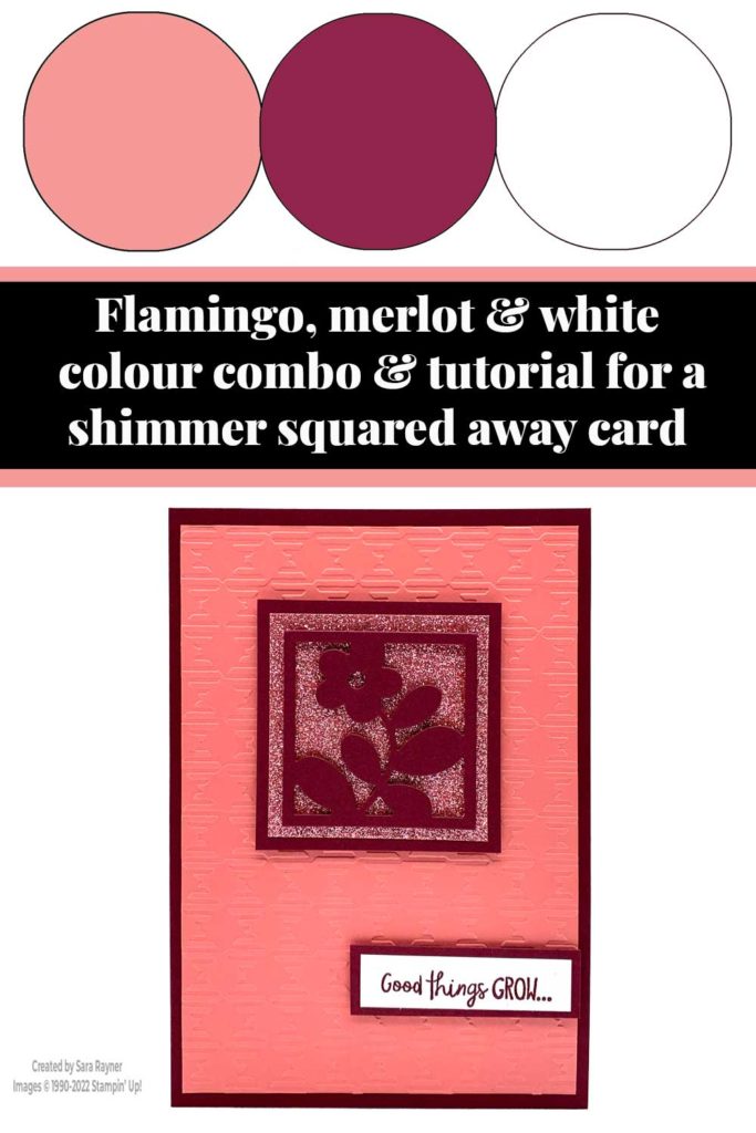 Shimmer Squared Away card tutorial