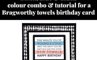 Tutorial for Bragworthy towels card