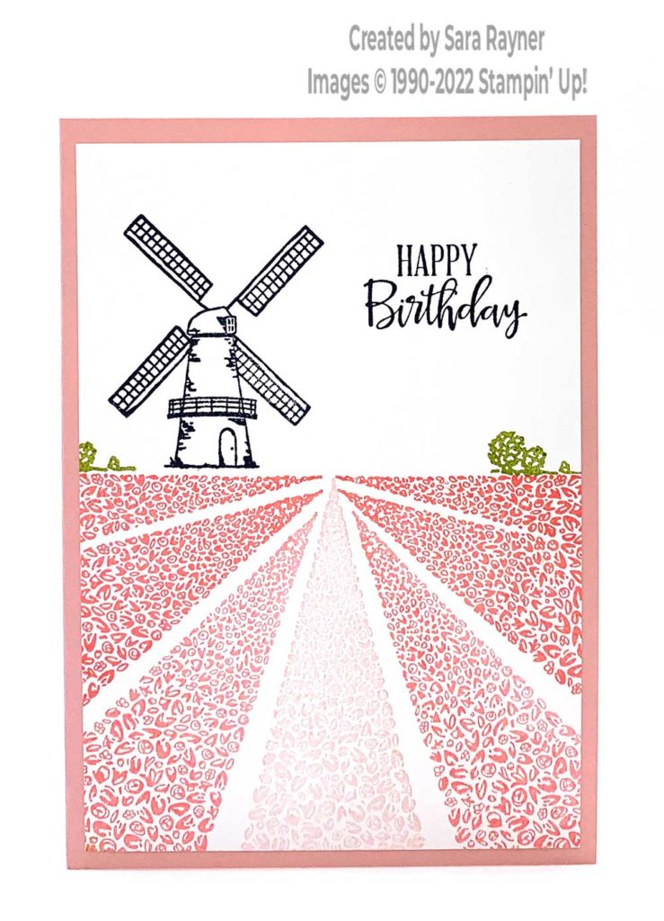 Quick Tulip Fields card