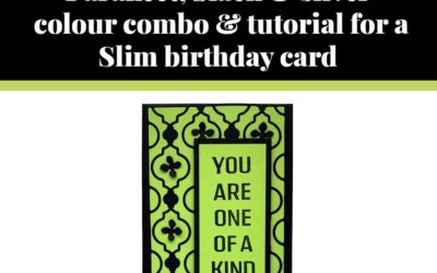 Tutorial for Slim birthday card