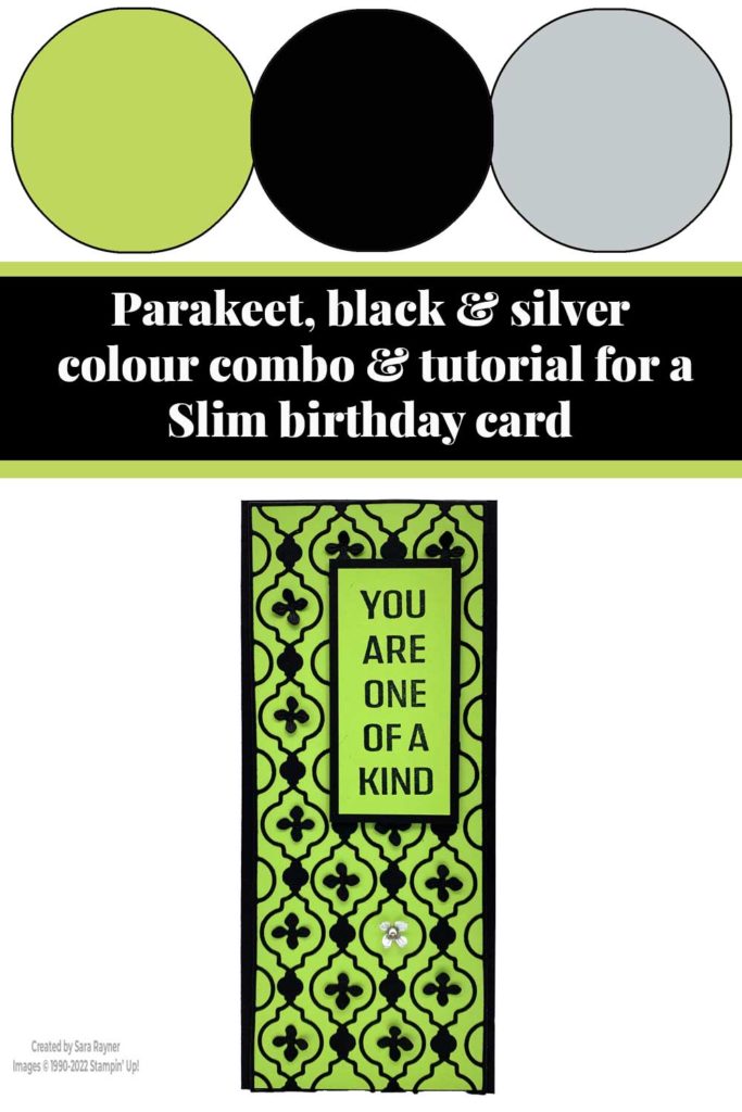 Slim birthday card tutorial