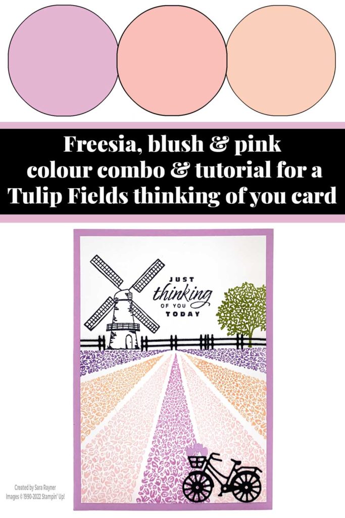 Tulip Fields Card tutorial