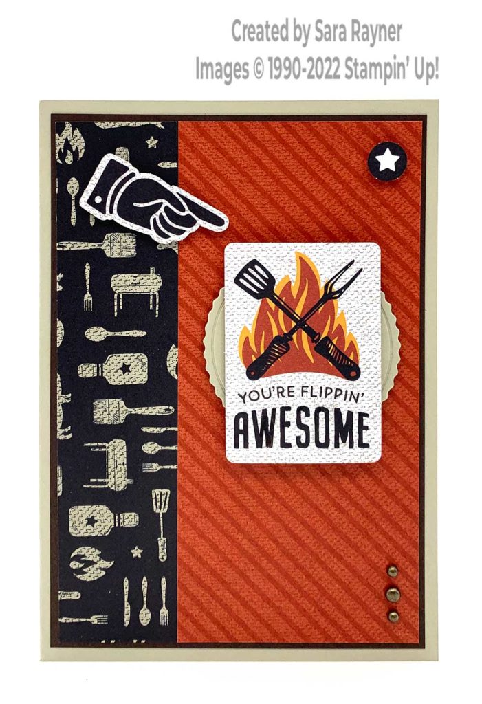 Masculine BBQ card