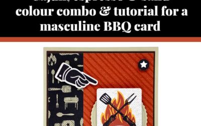 Tutorial for masculine BBQ card