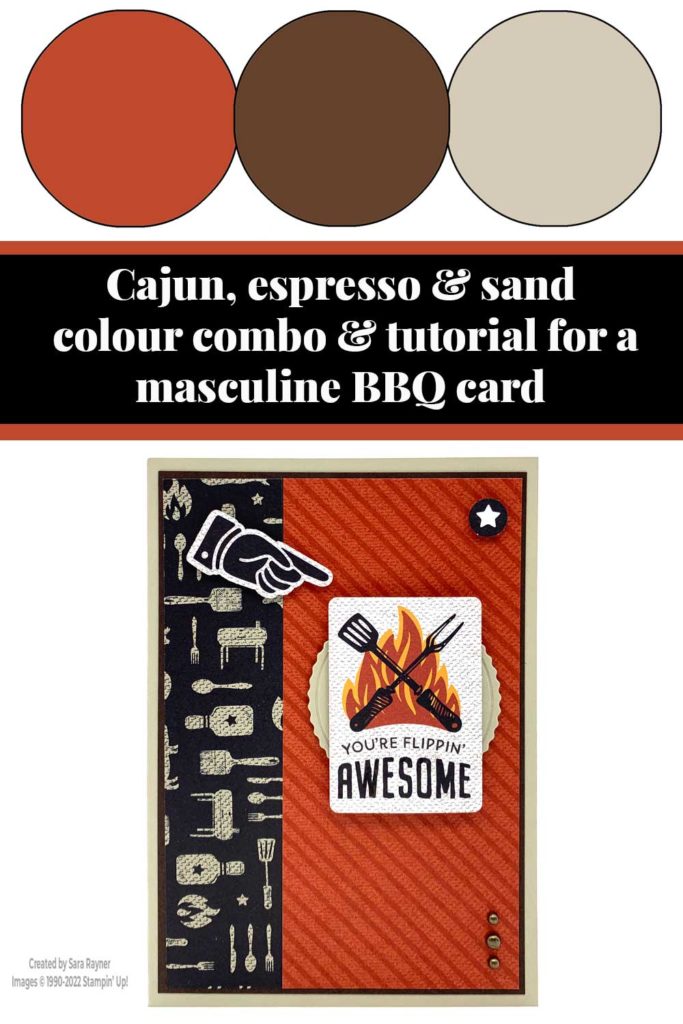 Masculine BBQ card tutorial