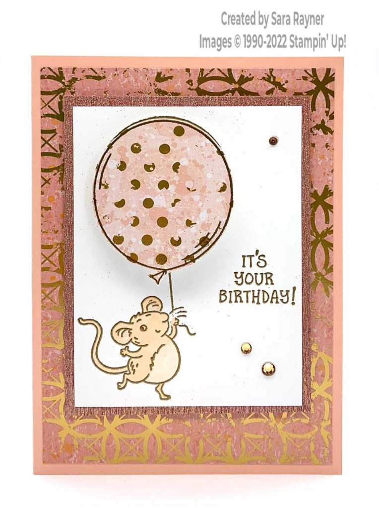 Mischievous Mice birthday card