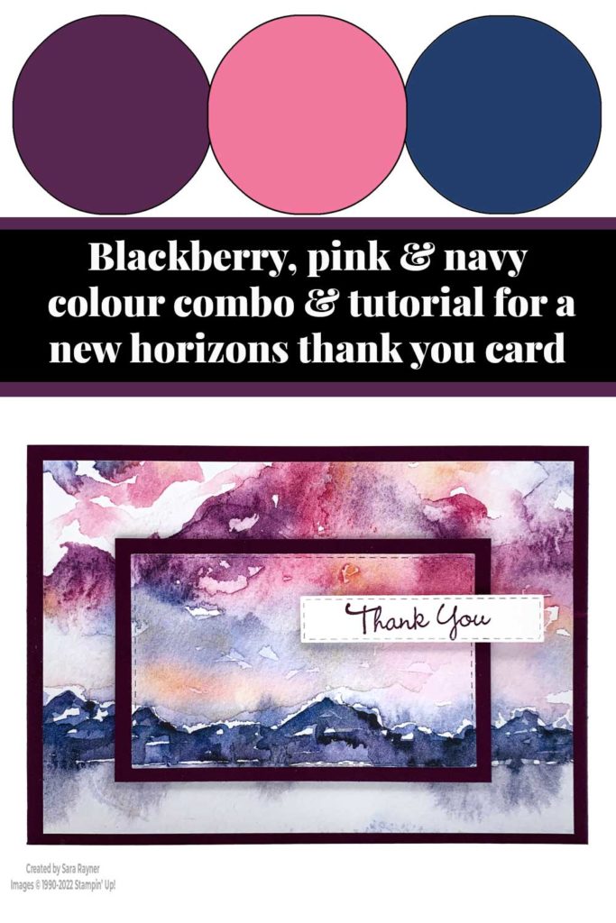 Horizons thank you card tutorial