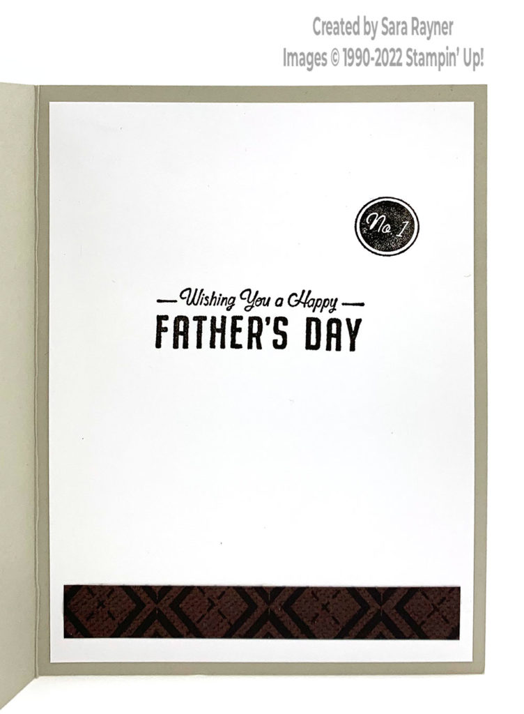 Quick Father's Day card insert