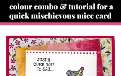 Tutorial for quick Mischievous Mice card