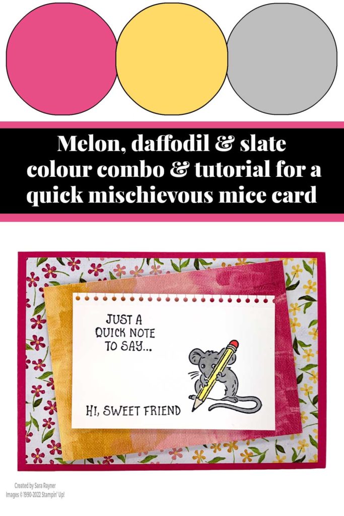 Quick Mischievous Mice card tutorial