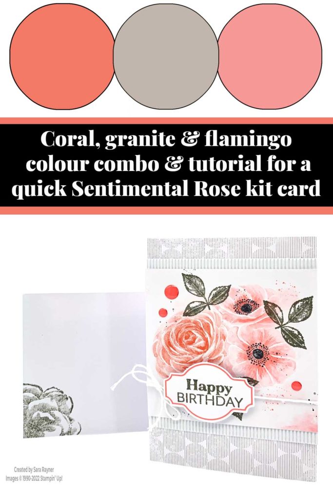 Quick Sentimental Rose card tutorial