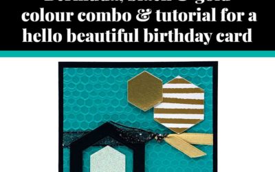 Tutorial for Hello Beautiful birthday card