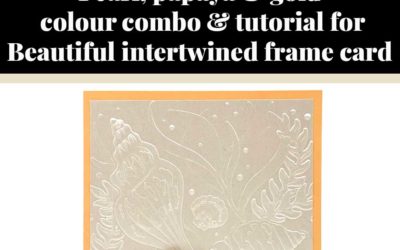 Tutorial for Beautiful intertwined frame card