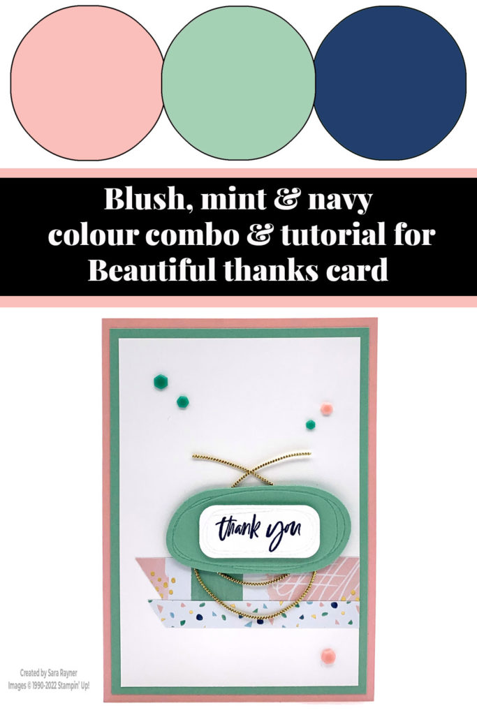 Quick Beautiful thanks card tutorial