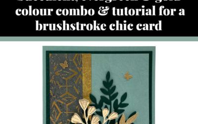 Tutorial for brushstroke chic card