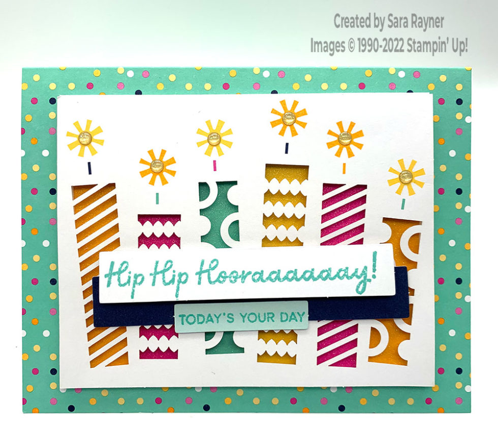 Tutorial for Light the Candles cards - Sara's crafting and stamping studio