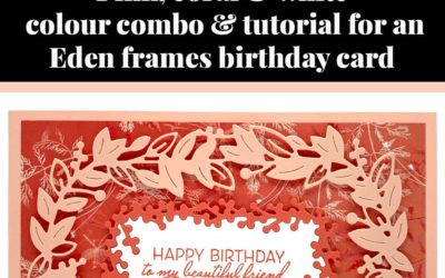 Tutorial for Eden frames birthday card