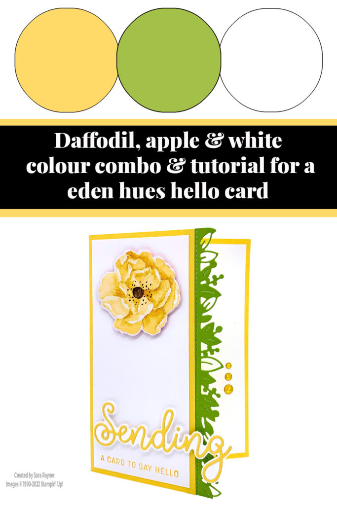 Eden Hues hello card tutorial