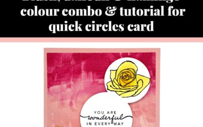 Tutorial for quick circles card