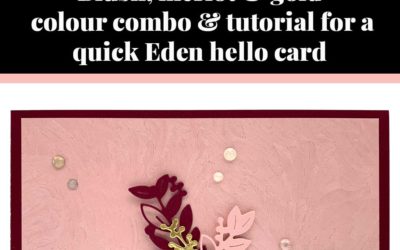 Tutorial for quick Eden hello card