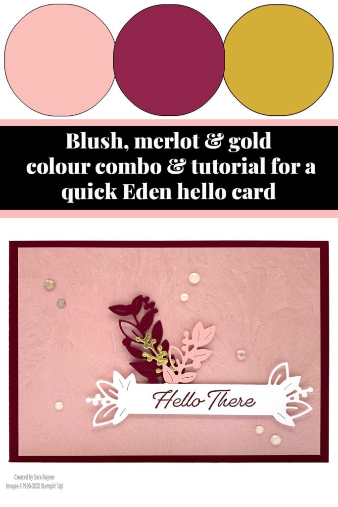 Quick Eden hello card tutorial