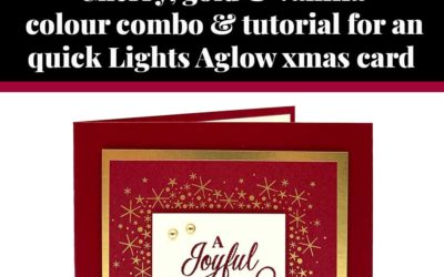 Tutorial for quick Lights Aglow card