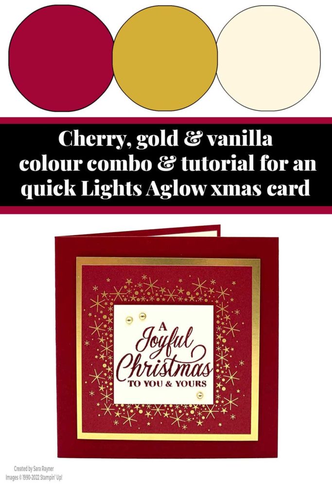 Quick Lights Aglow Christmas card tutorial