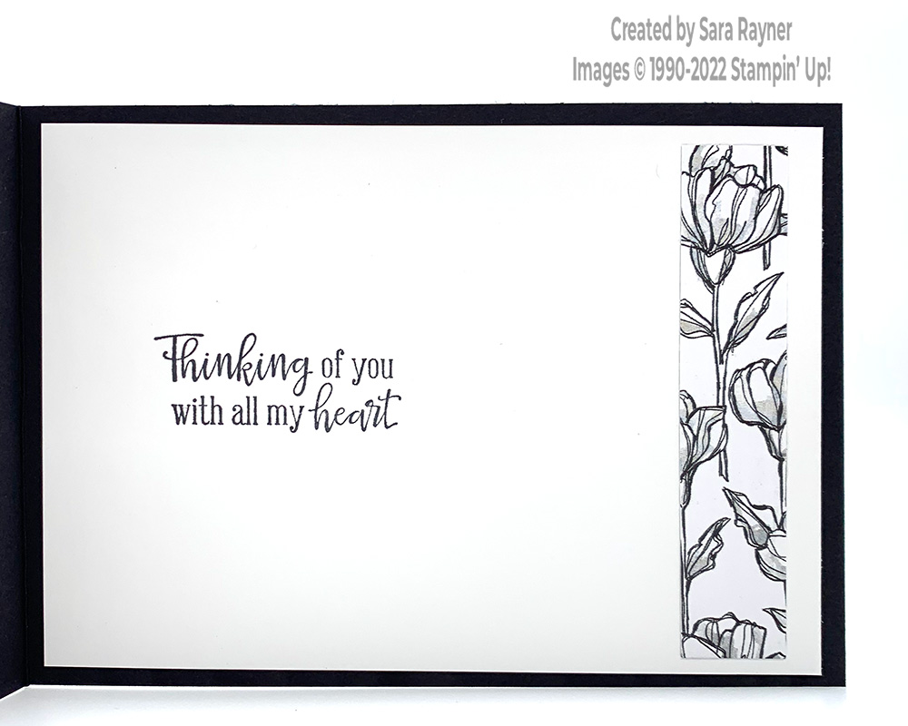 Quick Pencilled sympathy card insert