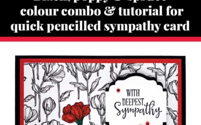 Tutorial for quick Pencilled sympathy card