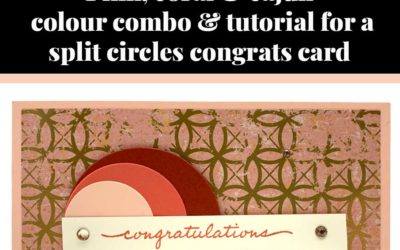 Tutorial for split circles congrats card