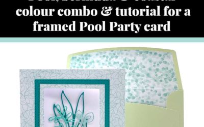 Tutorial for framed Pool Party card