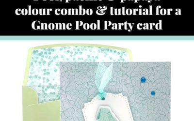 Tutorial for Gnome Pool Party card