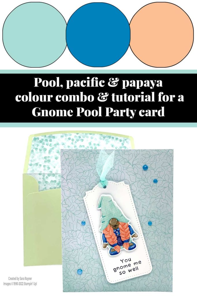 Gnome Pool Party card tutorial