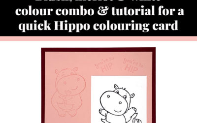 Tutorial for quick Hippo colouring card