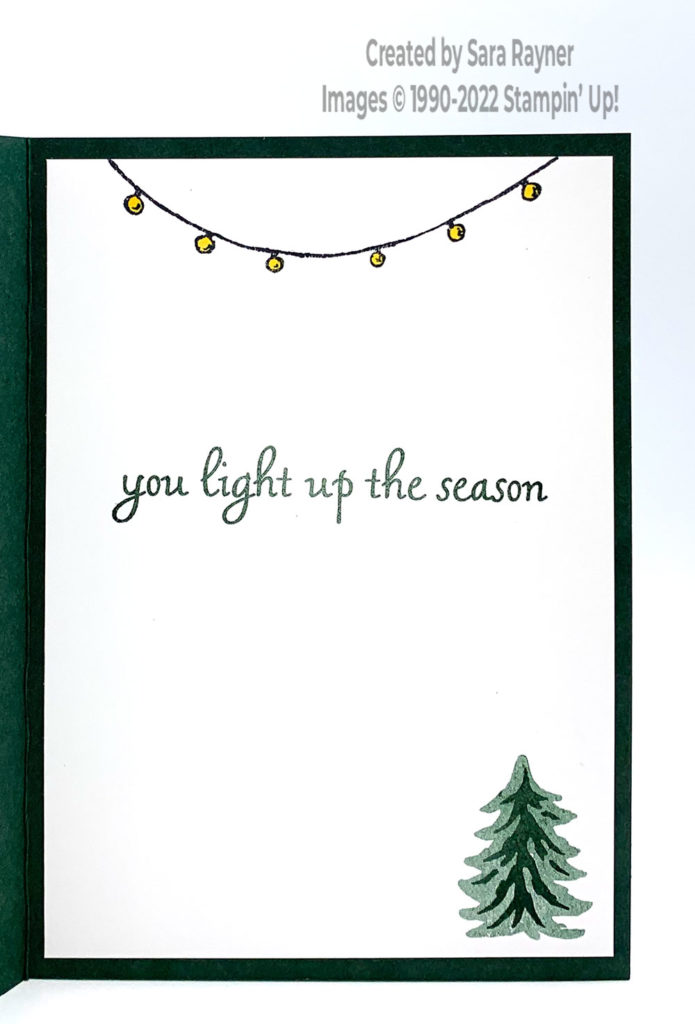 Quick Tree Lot Christmas card insert