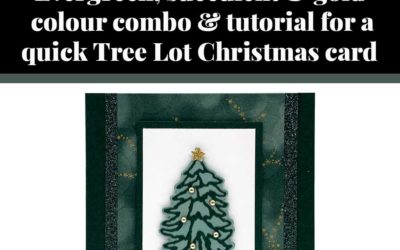 Tutorial for quick Tree Lot Christmas card