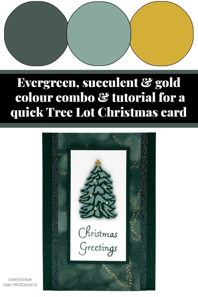 Quick Tree Lot Christmas card tutorial