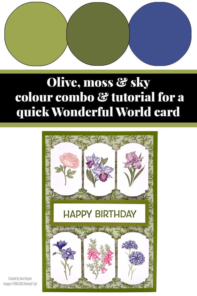 Quick Wonderful World card tutorial