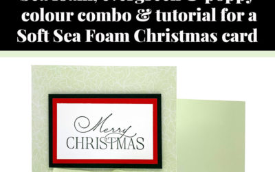 Tutorial for Soft Sea Foam Christmas card