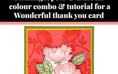 Tutorial for Wonderful thank you card