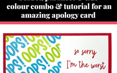 Tutorial for Amazing apology card